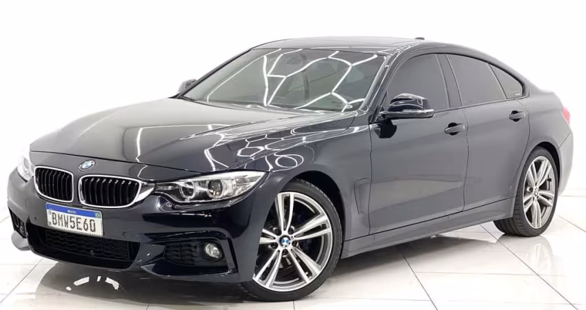 BMW 430I GRAN COUPE 2.0 2017 - COMPLETA COM BAIXO KM, TETO SOLAR, CHAVE CÓPIA E MANUAL