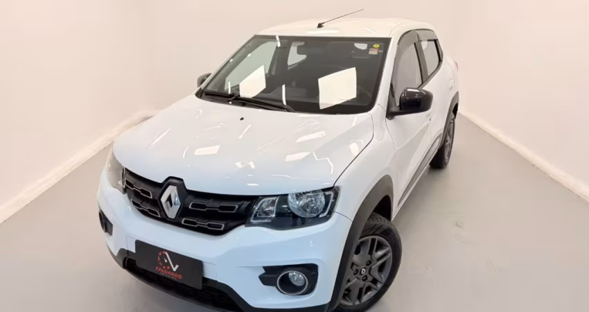 KWID INTENSE 1.0 FLEX 12V 5P MEC.*Banco de couro + Media nave +ideal 99 ou Uber*