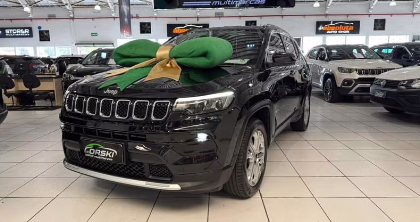 JEEP COMPASS LONGITUDE T270 TURBO 185CV FLEX AUTOMÁTICO 6M - 2022