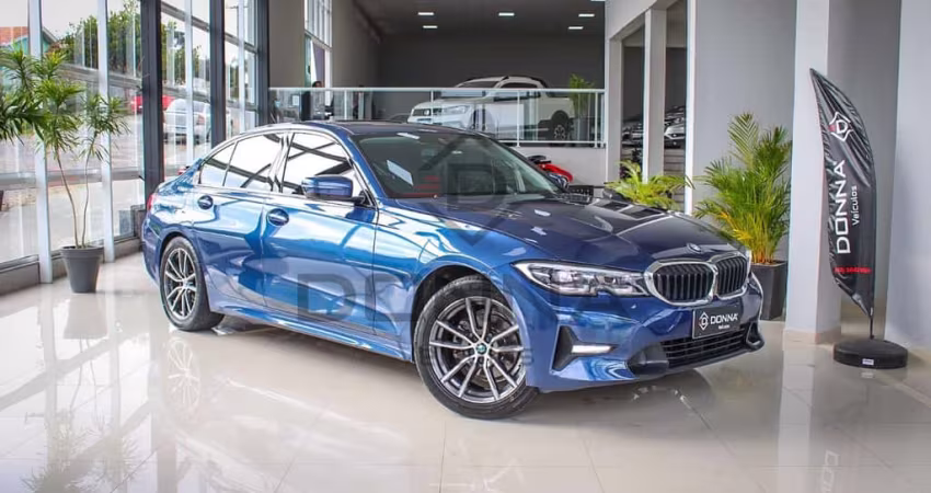 BMW 320i 2.0 Turbo/ActiveFlex 16V/GP  4p  - Azul - 2021/2021