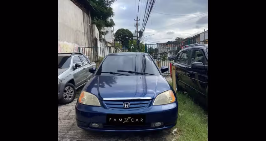 Honda Civic LX - Azul - 2002/2002