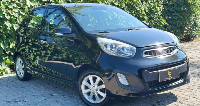 Kia Picanto EX 1.1/1.0/ 1.0 Flex Aut.  - Preta - 2012/2012