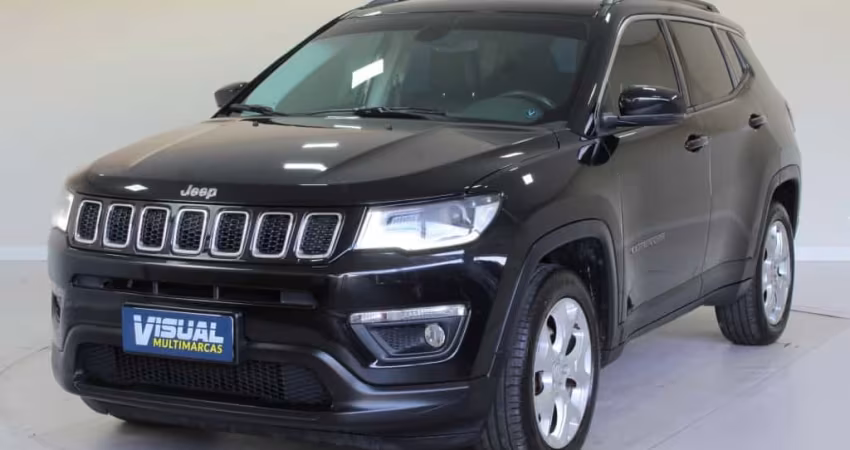 JEEP COMPASS LONGITUDE 2.0 FLEX AUTOMÁTICO 6M - 2021 - PRETO