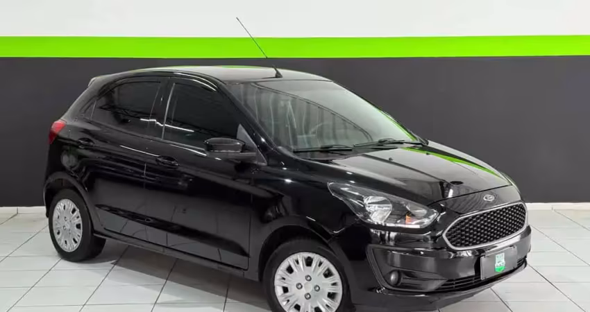 Ford KA 1.0 SE/SE Plus TiVCT Flex 5p  - Preta - 2020/2021