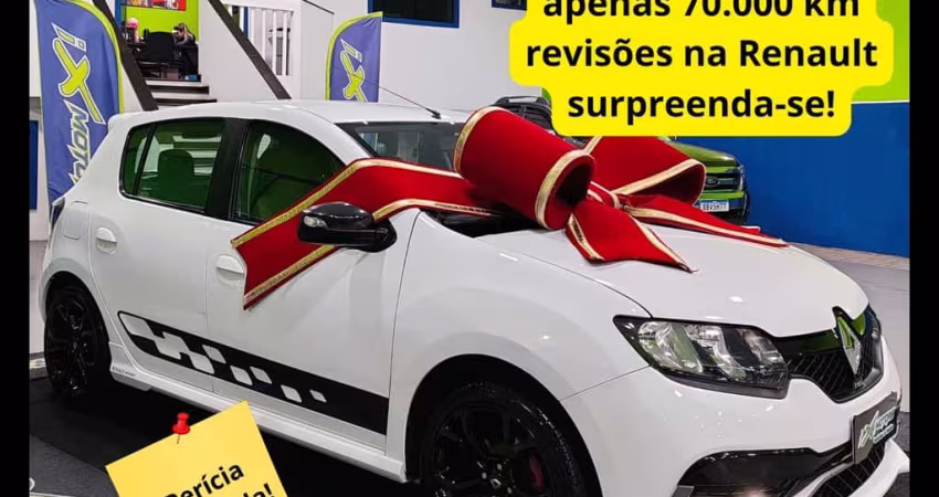 Sandero modelo R.S 2.0 2019,revisões na concessionária,placa B,periciado,novíssimo!