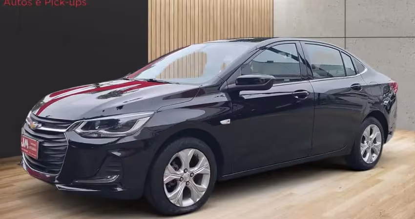 Chevrolet Onix SED. Plus PREM. 1.0 12V TB Flex Aut  - Preta - 2020/2020