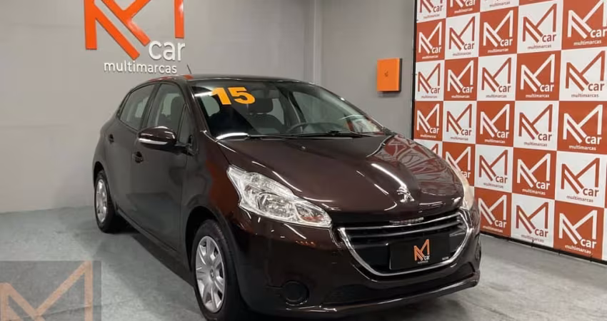 Peugeot 208 Active/Active Pack 1.5 Flex 8V 5p  - Marrom - 2014/2015