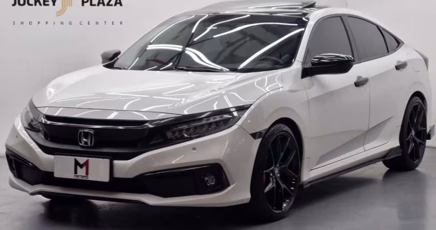 HONDA CIVIC TOURING 1.5 TURBO GASOLINA CVT - 2020 - BRANCO PÉROLA
