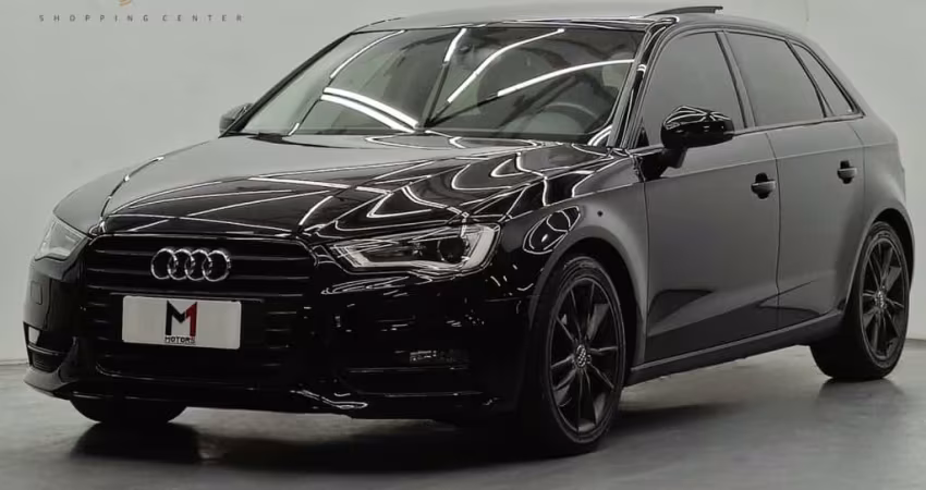 AUDI A3 SPORTBACK AMBITION 1.8 TFSI GASOLINA S-TRONIC - 2014 - PRETO