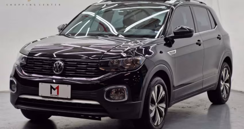 VOLKSWAGEN T-CROSS HIGHLINE 1.4 250 TSI FLEX AUTOMÁTICO - 2021 - PRETA