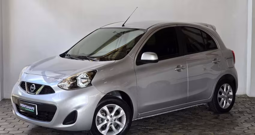 Nissan March SV 1.0 12V Flex 5p  - Prata - 2018/2019