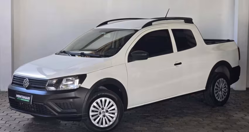 Volkswagen Saveiro Robust 1.6 Total Flex 8V CD  - Branca - 2021/2022