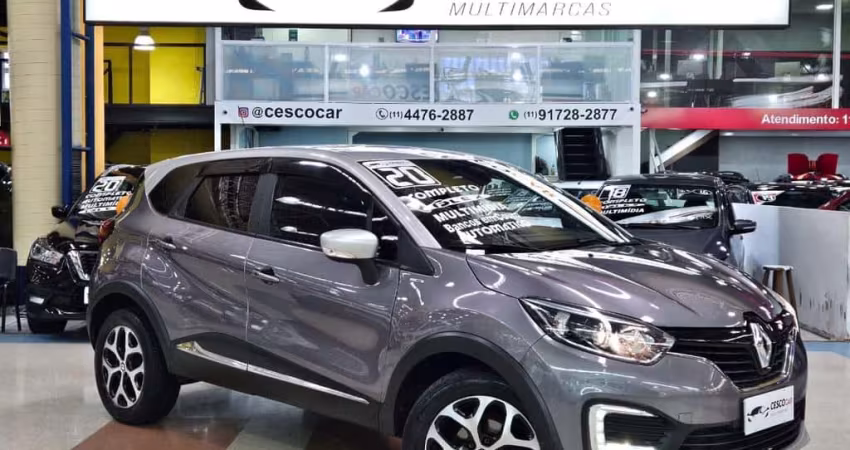 Renault Captur 1.6 FLEX AUTOMÁTICO *SOM BOSE* - Cinza - 2019/2020