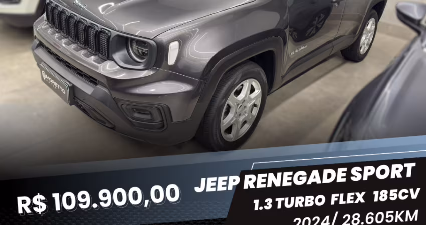 Jeep renegade sport 2024 1.3 turbo flex (pericia aprovada)