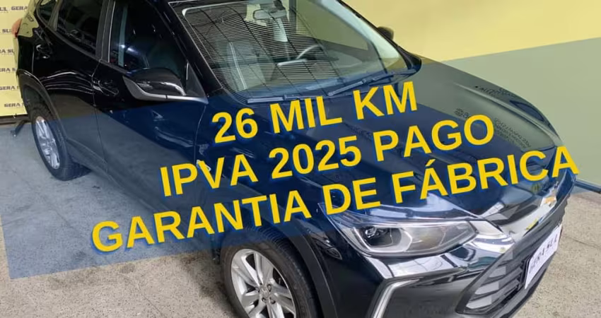 TRACKER LT TURBO 1.0 12V FLEX 22/23 PRETA APENAS 26 MIL KM