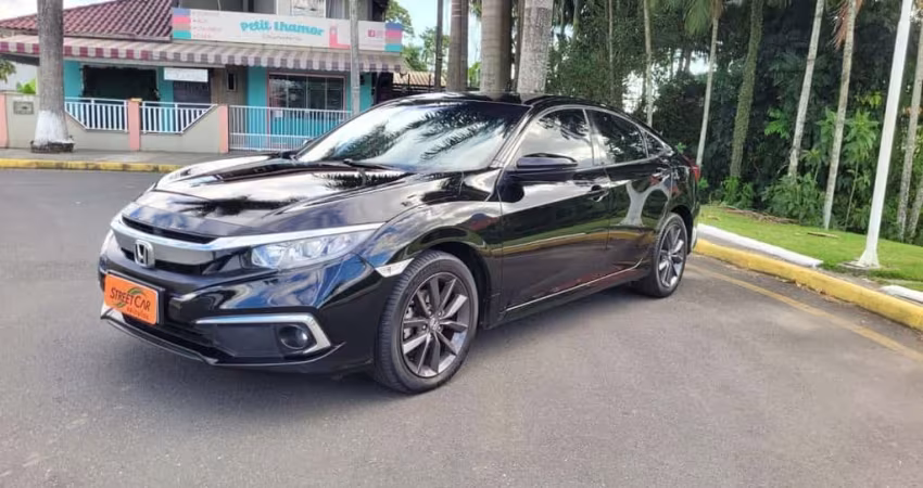 Honda Civic EX CVT - Preta - 2020/2021