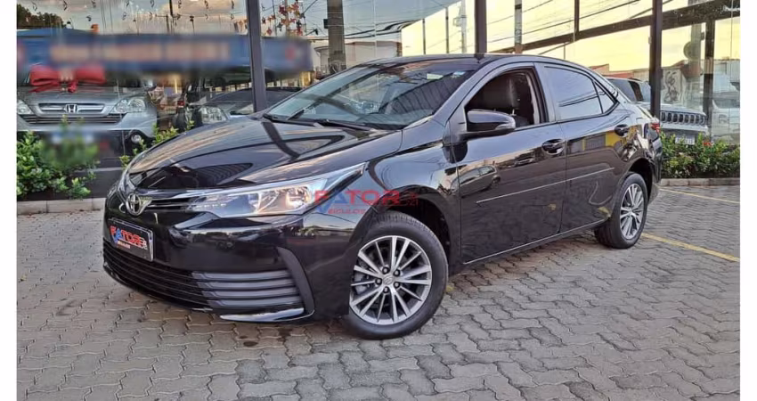 Toyota Corolla GLi 1.8 Flex 16V  Aut.  - Preta - 2018/2018