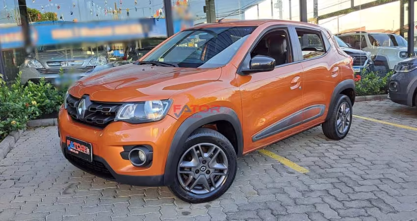 Renault Kwid Intense 1.0 Flex 12V 5p Mec.  - Laranja - 2017/2018