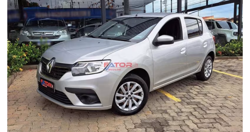 Renault Sandero Zen Flex 1.0 12V 5p Mec.  - Prata - 2020/2021
