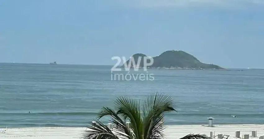 Agradável apto 74m2 litoral guarujá vista mar em frente à praia das pitangueiras