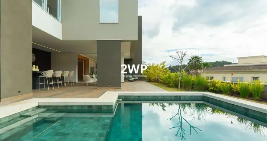 Casa no tamboré 10 com 625m2 de área construída e 4 suítes - vista para a mata