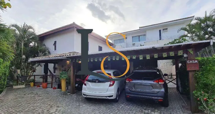 Casa em condomínio para venda em lauro de freitas, vilas do atlântico, 4 dormitórios, 3 suítes, 6 banheiros, 2 vagas