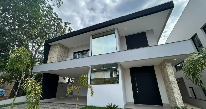 Sobrado novo à venda - condomínio mirante do lago - 4 suítes + energia solar