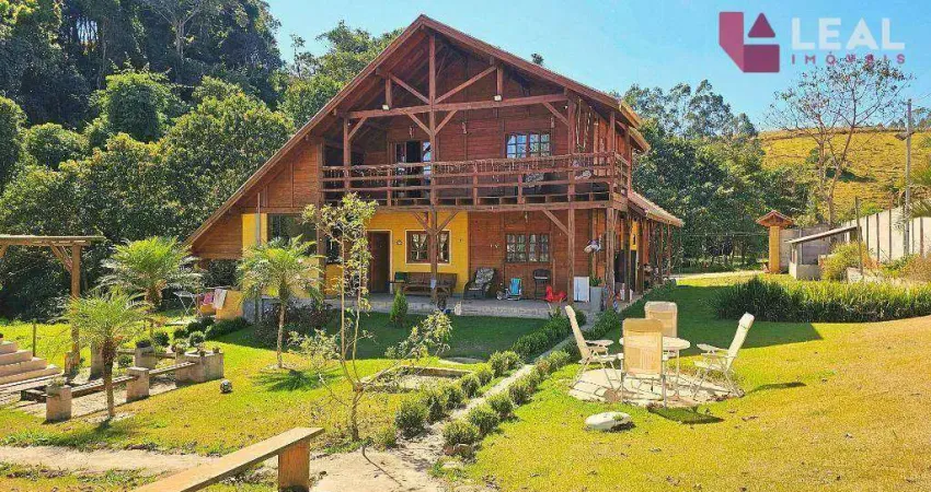 Linda chácara com casa ampla e 2 chalés à venda, 5000 m² por r$ 1.290.000 - zona rural - silvianópolis/mg