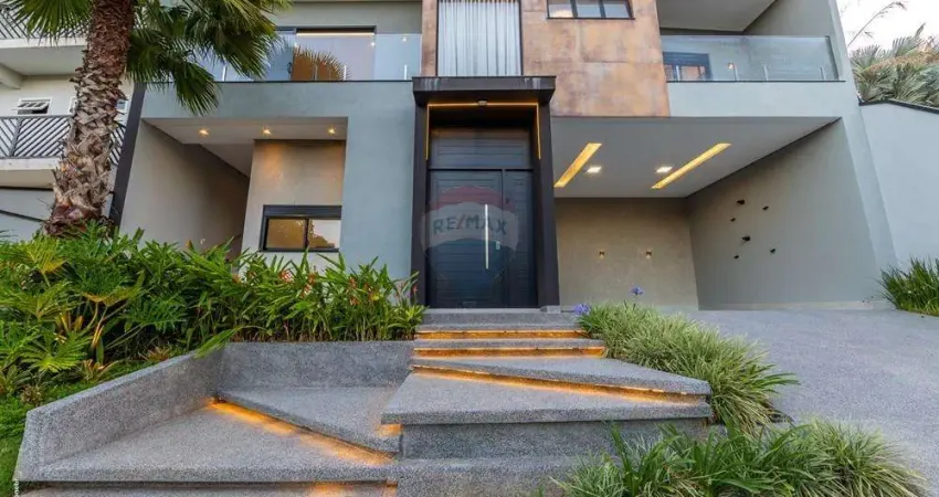 Casa moderna com vista para a natureza no parque residencial maison blanche, valinhos/sp