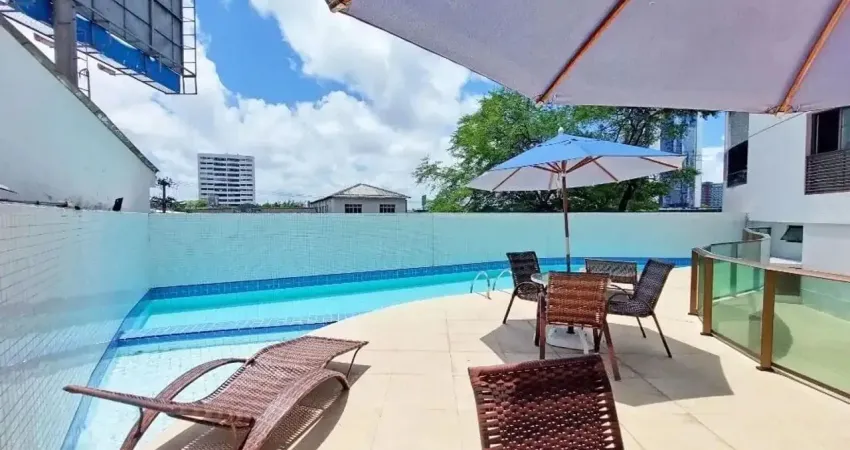 Apartamento em boa viagem 1 quarto com varandaprimeiro jardim próximo ao mar a