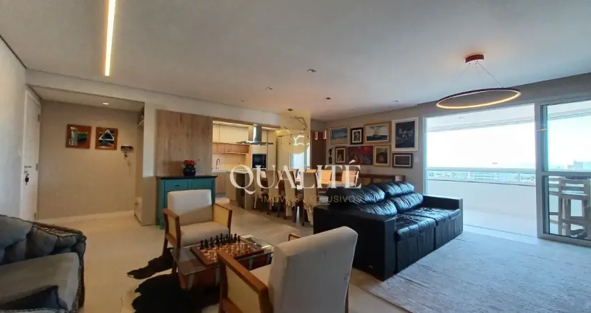 Apartamento com 147m2 andar alto, vista mar, com 3 dormitórios mais escritório com vista no estreito r$1.890.000