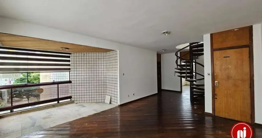 Cobertura com 3 dormitórios para alugar, 210 m² por r$ 4.612,58/mês - buritis - belo horizonte/mg