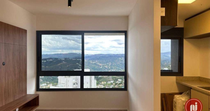 Apartamento com 1 dormitório, 44 m² - venda por R$ 990.000,00 ou aluguel por R$ 5.650,00/mês - Vila da Serra - Nova Lima/MG