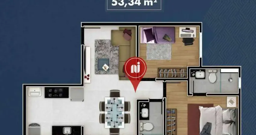 Apartamento com 2 dormitórios à venda, 53 m² por r$ 433.760,00 - alto caiçaras - belo horizonte/mg