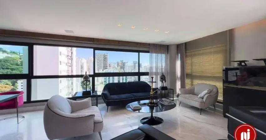 Apartamento com 3 dormitórios, 150 m² - venda por r$ 3.200.000,00 ou aluguel por r$ 21.111,00/mês - anchieta - belo horizonte/mg