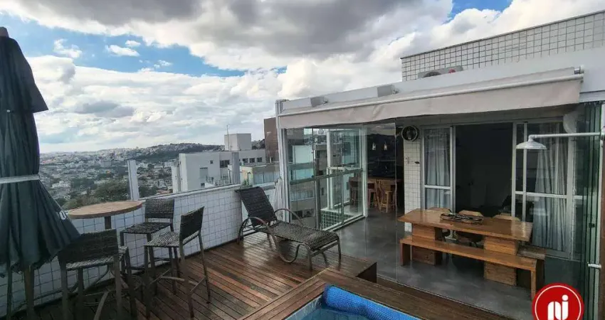 Cobertura com 2 dormitórios à venda, 130 m² por r$ 1.199.000,00 - buritis - belo horizonte/mg