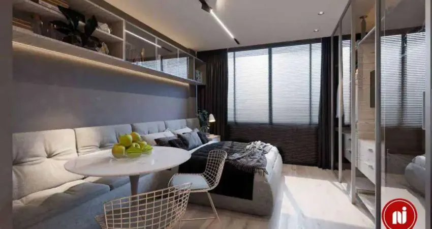 Flat com 1 dormitório à venda, 28 m² por R$ 335.000 - Buritis - Belo Horizonte/MG