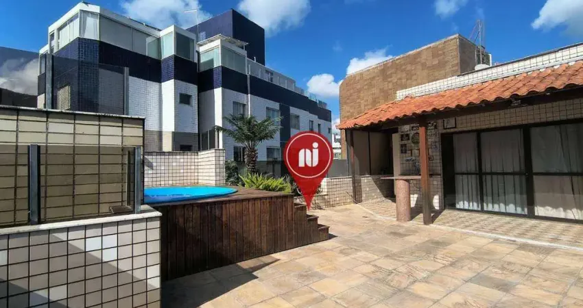 Cobertura com 3 dormitórios à venda, 210 m² por r$ 870.000,00 - buritis - belo horizonte/mg