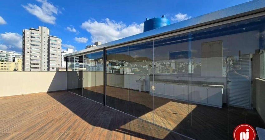 Cobertura com 1 dormitório para alugar, 100 m² por R$ 3.000/mês - Buritis - Belo Horizonte/MG