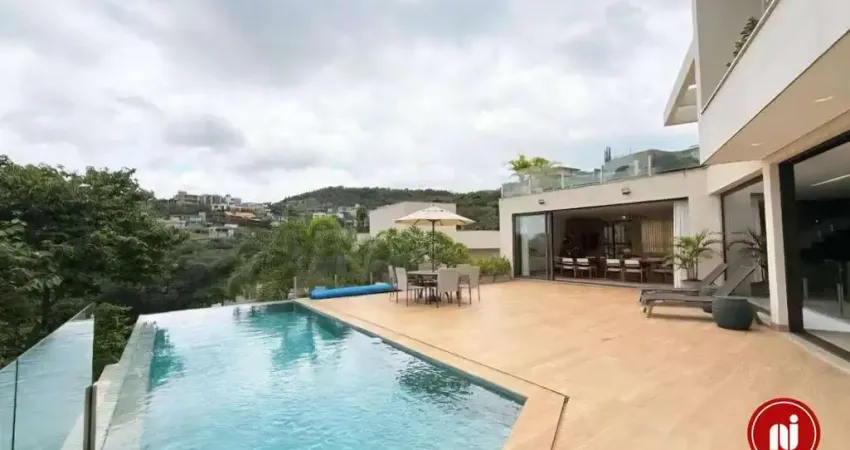Casa com 4 dormitórios à venda, 407 m² por r$ 4.980.000,00 - jardim serrano - nova lima/mg