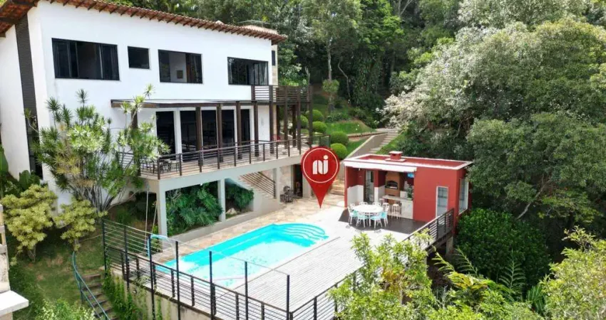 Casa mobiliada com 3 dormitórios à venda, 300 m² por r$ 3.000.000 - canto das águas - rio acima/mg