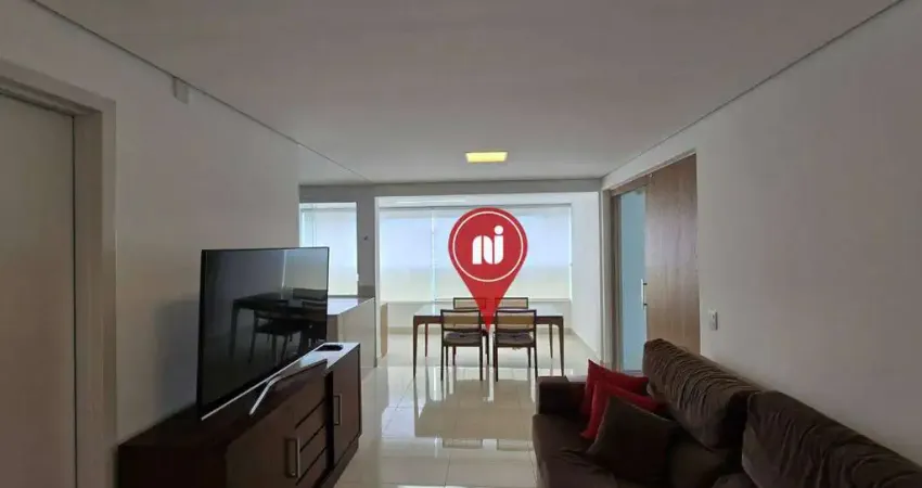 Apartamento com 1 dormitório para alugar, 56 m² por r$ 6.295,00/mês - vila da serra - nova lima/mg