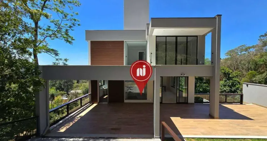 Casa com 4 dormitórios, 275 m² - venda por r$ 2.950.000 ou aluguel por r$ 14.750/mês - ville de montagne - nova lima/mg