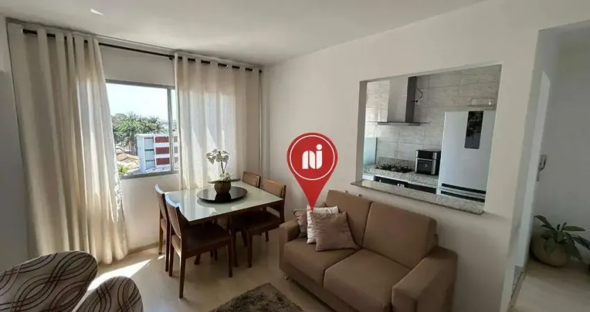 Apartamento com 2 dormitórios à venda, 47 m² por r$ 270.000 - chácaras califórnia - contagem/minas gerais