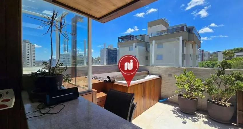 Cobertura com 3 dormitórios à venda, 240 m² por r$ 1.860.000 - buritis - belo horizonte/mg