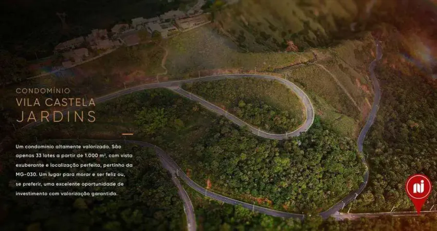 Terreno à venda, 1208 m² por r$ 3.132.000 - vila castela - nova lima/mg