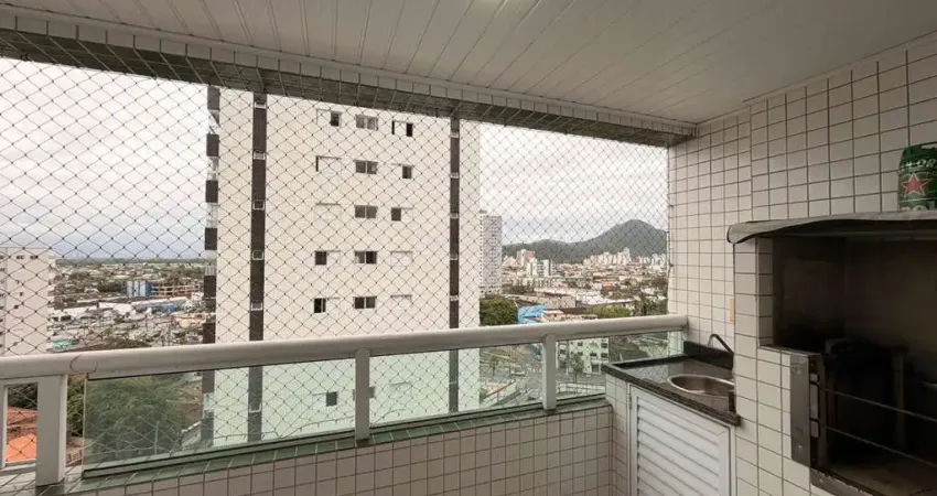 Apartamento para venda em praia grande, guilhermina, 1 dormitório, 1 banheiro, 1 vaga