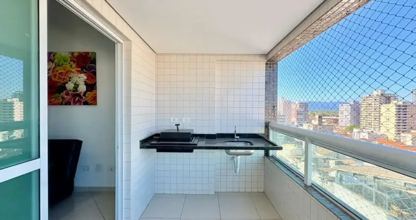 Apartamento para venda em praia grande, guilhermina, 2 dormitórios, 1 suíte, 2 banheiros, 2 vagas