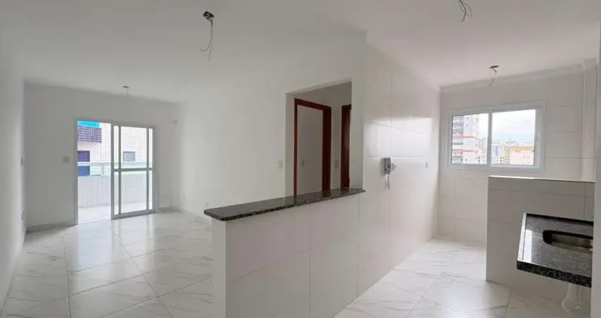 Apartamento para Venda em Praia Grande, Guilhermina, 1 dormitório, 1 suíte, 2 banheiros, 1 vaga