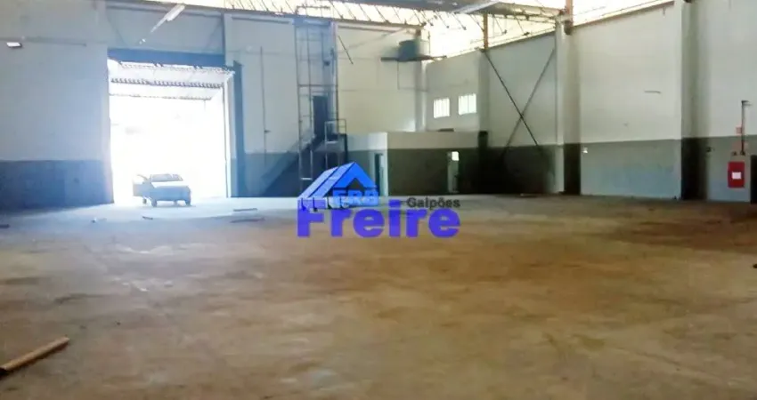 Galpão 1.400m² área fabril para alugar em eldorado, diadema